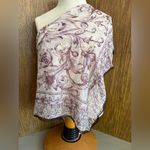 Anne Klein Vintage 1980s X Vera Companies Purple Baroque Floral Silk Scarf 32x32 Photo 2