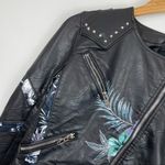 BLANK NYC NWOT  Faux Leather Floral Moto Jacket Photo 8