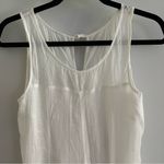 Anthropologie White Gauze Midi High Low Dress by Leifsdottir - Size XS Photo 1