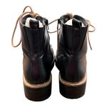 A New Day Hiker Boots Chunky Combat Faux Fur Lined Lace Up Ankle Black Size 10 Photo 2