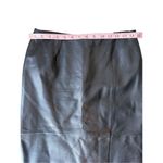 Mixit Vintage 1990’s Black Genuine Leather High Waisted Pencil Skirt Size 6 Photo 9