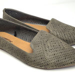 Seychelles  SAGE GREEN GRAY PERFORATED POINTY TOE FLATS 8 Photo 0