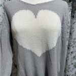 Wooden Ships  Heart Sweater Women’s Loose Knit Slouchy Beach Photo 2
