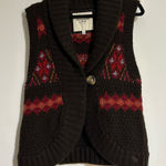 Abercrombie & Fitch Vintage Y2K Fair Isle Chunky Knit Wool Blend Sweater Vest Photo 0