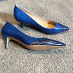 Women’s Reindee Lusion Blue Kitty Heel Pointed Toe Shoes Denim Look Size 11 NEW Photo 9