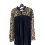 Saks 5th Avenue Saks Fifth Avenue Vintage Velvet Leopard Print Housecoat Dress M Photo 1