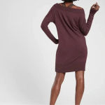 Athleta Burgundy Studio Barre 2.0 sweatshirt dress size X small Photo 3
