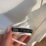 ZARA  White Women's Satin Crop Top Photo 4