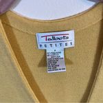 Talbots Vintage Butter Yellow Wool Blend Sweater Vest Petite Photo 4