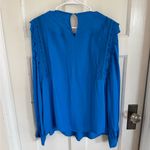 Reiss  Blue Bexley Fabric Blouse size US14 Photo 6