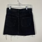 Madewell  Rigid Denim A-Line Mini Skirt in Lunar Wash: Button-Front Edition Photo 6