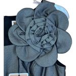 NUE by Shani Size 8 NWT Sleeveless Gunmetal Shaping Corset Midi Dress Flower Gray Photo 2