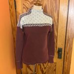 Free People  Nordic Fair Isle Mock Neck Pullover Sweater Sweatshirt Photo 9