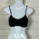 PINK Victoria’s Secret Black Leopard Trim Bralette size L Size L Photo 6