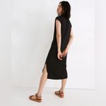 Madewell V Neck Muscle Tank Dress in Black Photo 3