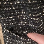 IRO  Womens Diana Puff SleevesTweed Jacket Black Fringe Open  Size 38/US 6 Photo 3