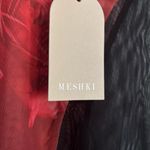 Meshki  Red and Black Floral Dress Photo 4