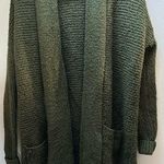 American Eagle Green Cozy Longline Duster Cardigan Sweater Size X-Small Photo 0