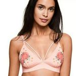Victoria's Secret Victoria’s Secret Pink Floral Embroidered Bralette Photo 1