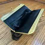 VTG Tricolored Black Bronze Gold Beaded Elegant Evening Clutch Bag Photo 9