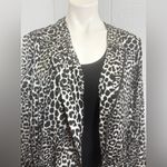 Baccini  Black and White Animal Print Blazer Photo 1