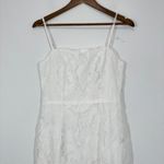 Lulus  White Floral Lace‎ Overlay Column Mini Dress Bridal Shower Wedding Size S Photo 1