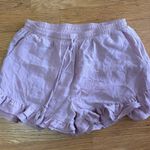 Lost + Wander  Ruffle Hem Preppy Boho Granola Croquette Girl Pockets Shorts L Photo 2