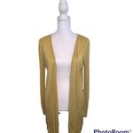 Premise  Mustard Yellow Open Duster Sweater Size Small Photo 0