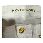 Michael Kors  Women’s Size 2 Skinny White Denim Shorts - Distressed Photo 7