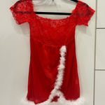Red Lace Santa Babydoll / Lingerie Dress Size XS Photo 0