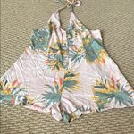 Sadie & Sage Tropical Pink and Green Jumpsuit Size L Photo 1