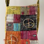 Multicolored Yellow Cloth Crossbody Bag Photo 1
