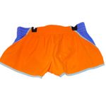 Nike Dri-FIT Running Shorts Womens Medium Orange Blue Athletic Gym Workout Photo 2