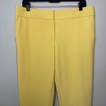 Loft  Marisa Skinny Ankle Dress Pants Buttercream Yellow Size 8 Photo 4