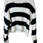 Princess Polly London Bridge Distressed Fray Cropped Oversize Sweater Medium Photo 0