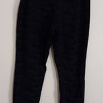 Amanda & Chelsea  14 Heavy Knit Black Paisley Print Pants Workwear Photo 0