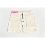 Alo Yoga Alo Night Out Cargo Skirt Ivory Cream Zip High-Waist Waisted Utility Zipper Edgy Photo 6