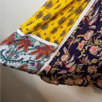 Anthropologie  Floral Patchwork Midi Dress - Yellow, Blue, Red Photo 5