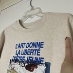 Zadig & Voltaire Judy Photoprint Cake Sweatshirt ivory crew neck sweater size XS Photo 2