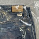 Aeropostale  Denim Jean Shorts Womens 0 23 Midi Distressed Cuffed Low Rise Medium Photo 6