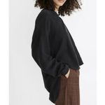 Madewell  black sand washed popover top Photo 1
