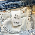 Mother Superior High Waisted Rascal Zip Step Fray Jeans in Misbeliever Size 26 Blue Photo 9