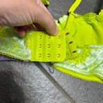 Savage X Fenty Perfect Poppies Lace Bralette Large Green Blue Romantic Delicate Photo 5