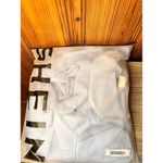 SheIn Bridesmaids Dress L Blue Belle Off Shoulder Slit Thigh Gown MOH OC4A Photo 5