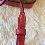 Coach  Brown and Red Signature Satchel Photo 10