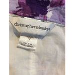 Christopher & Banks  Size 12 Floral Lined Cotton Skirt Career Church Photo 4