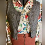 Mango MGN Wool Blend Marled Grey Vest XL Photo 5