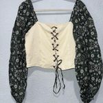 Anthropologie Forever That Girl Smocked Balloon-Sleeve Top Large Photo 4