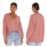 Free People Brookside Oversized Dolman Reverse Seam Tunic Sweater Sz L Photo 4