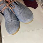 Toms  Women's Size 5 Desert Wedge botties Blue Chambray Aztec Boho Western Photo 4